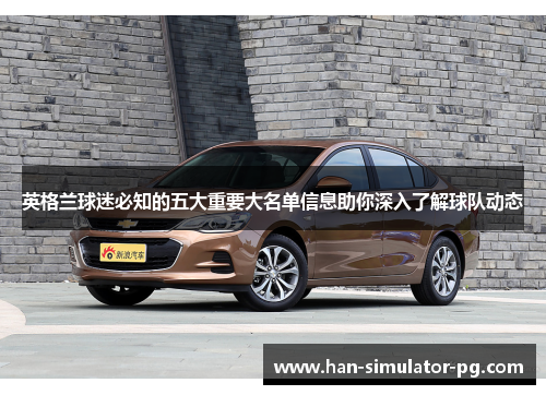 英格兰球迷必知的五大重要大名单信息助你深入了解球队动态